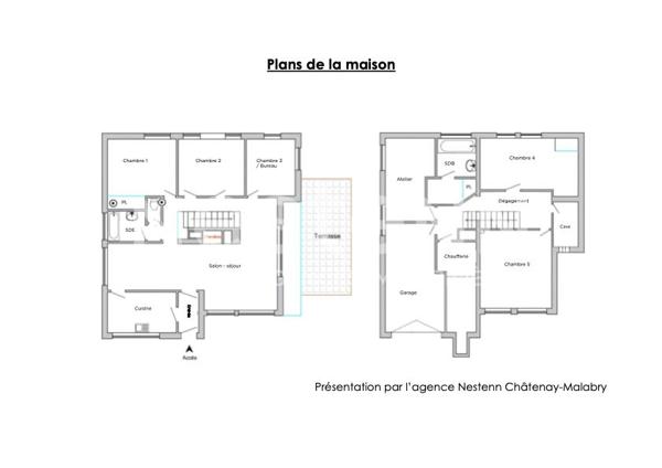 CHATENAY-MALABRY - MAISON D'ARCHITECTE A RENOVER - 172,55M2
