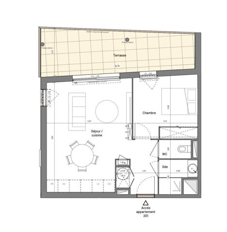 Appartement à vendre 2 pièces 46 m² Clarensac