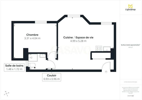 Vente Appartement 2 pièces de 40m² - 93320 Les Pavillons-sous-Bois