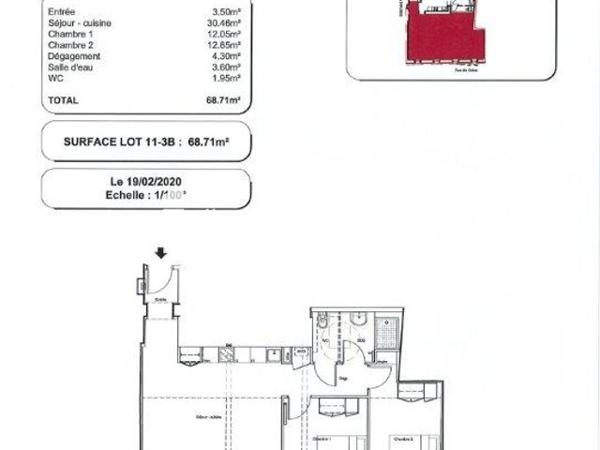 Location Appartement 3 pièces 68.71 m² - 4 RUE DE GUISE Nancy 54000