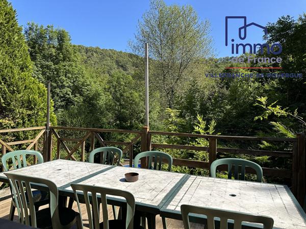 Propriété de 2 maisons dans le magnifique cadre de la vallée de l'Aveyron