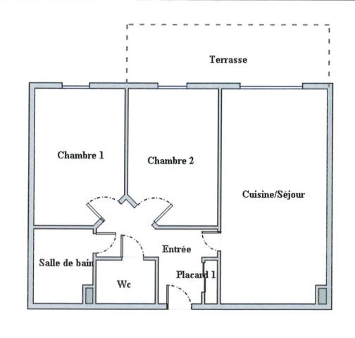 Appartement à Villers-lès-Nancy T3 avec terrasse et garage
