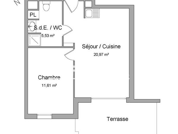 Location Appartement 2 pièces 38.1 m² - 631 AVENUE DU LYCEE DE LA COUDOULIERE Six Fours Les Plages 83140