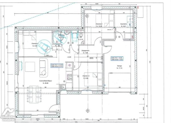 Maison à TREBEURDEN PLAIN-PIED - 3 CH - 300 m de la mer - lot A