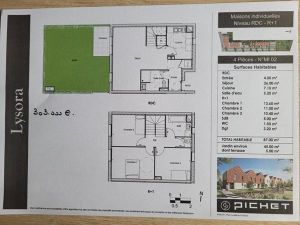 HALLUIN Duplex en centre ville