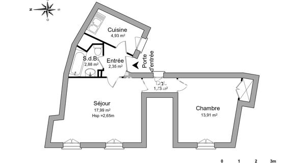 Location Appartement 2 pièces 43.79 m² - Ermont 95120