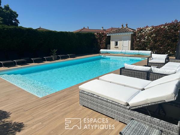 Villa au calme avec piscine sur les hauteurs de Saint-Bonnet-de-Mûre