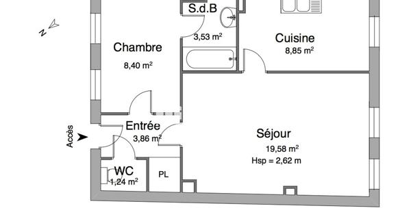 Location Appartement meublé 2 pièces 45.46 m² - Rouen 76000