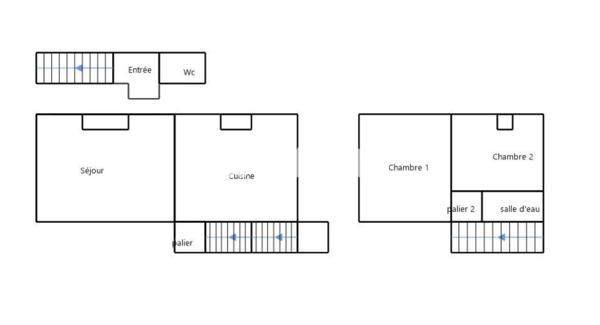 Maison 3 pièces - 50 m²