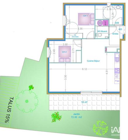 Appartement à vendre 3 pièces 72 m² Fréjus