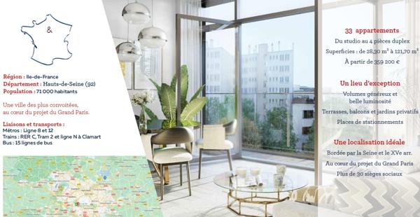 Appartement à vendre à Issy-les-Moulineaux (92130) - Hauts-de-Seine