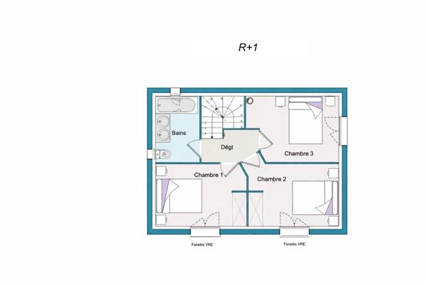 Villa neuve individuelle 4 pièces 122M2 Tourrette Levens, vue dégagée