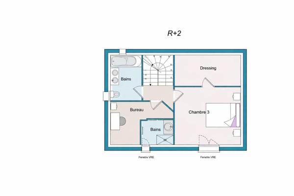 Villa neuve individuelle 4 pièces 122M2 Tourrette Levens, vue dégagée