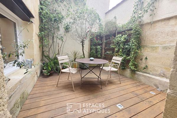 Appartement de charme avec terrasse à Fondaudège