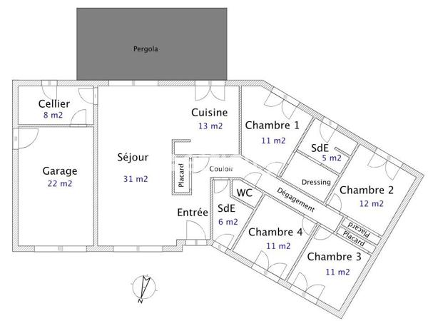 Maison 5 pièces - 120 m² Exclusivité efficity