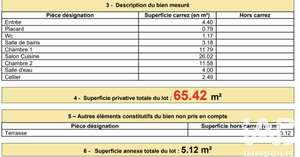 Appartement à vendre 3 pièces 65 m² Aucamville