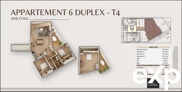 SAINT-DENIS / APPARTEMENT T2 NEUF / STANDING