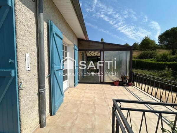 Le calme de la campagne, à deux pas de Montauban. Maison d'environ 118 m2 avec plus d'1 hectares de terrain.
