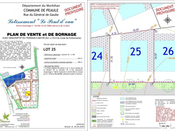 Terrain - Vendu - 454 m² - PEAULE | The Door Man