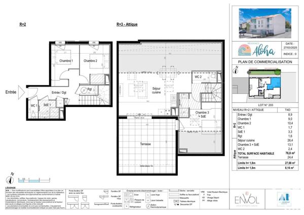 Appartement à vendre 4 pièces 76 m² Palavas-les-Flots