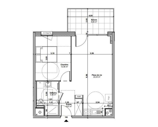 Appartement à vendre 2 pièces 44 m² Aumetz