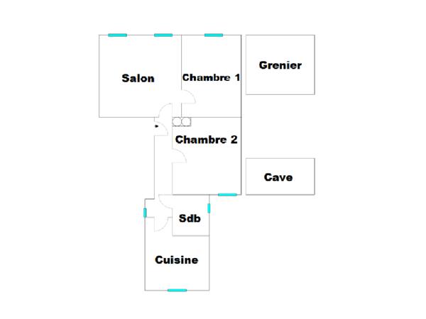 Appartement 3 pièces - 76 m²