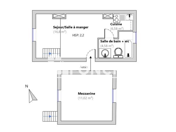 Location Studio meublé 34.92 m² - 25 RUE DU FAUBOURG DES POSTES Lille 59000