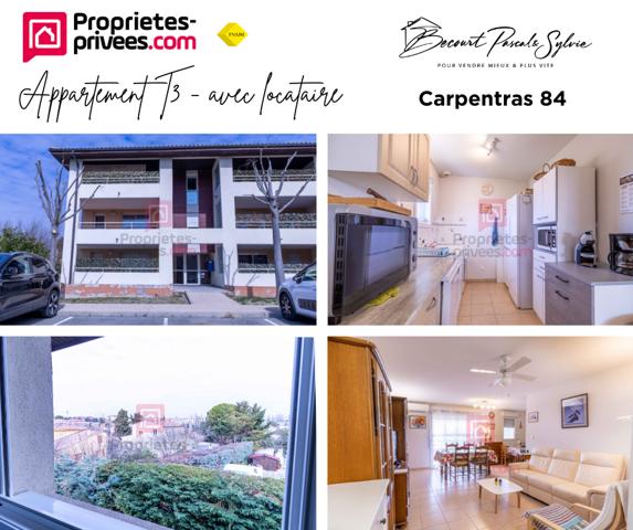 INVESTISSEURS- appt T3  67.32 m2 avec terrasse 14 m2, garage, parking. loué