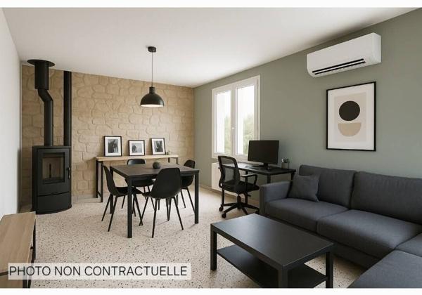 Villa de plain pied avec jardin