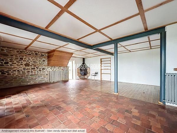 Maison atypique - Vie de plain-pied avec vue dégagée - Maison avec atelier habitable - Langueux