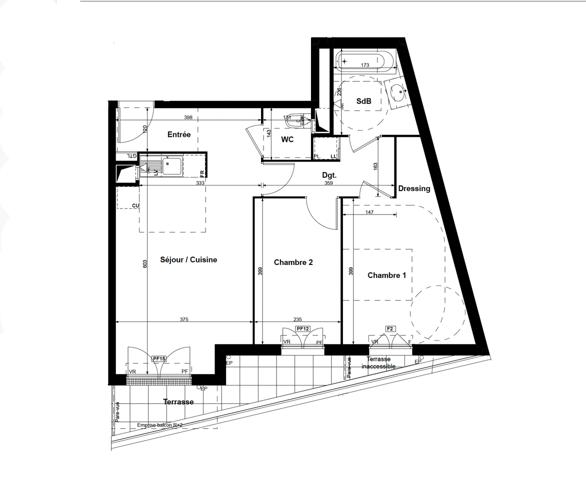 Appartement à vendre 3 pièces 58 m² Sannois