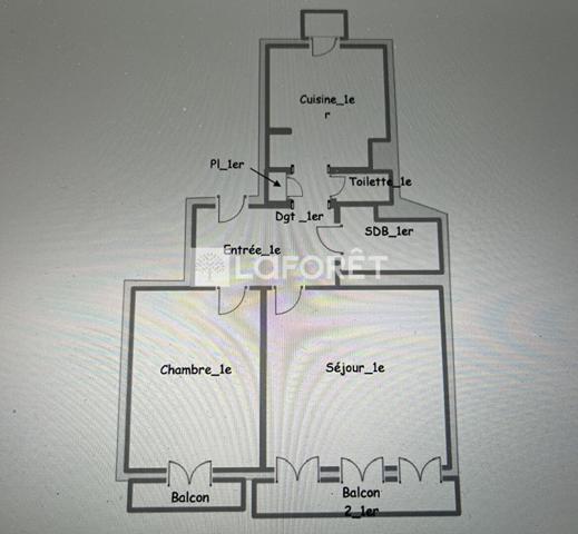 Location appartement Lyon 02 - 2 pièce(s) - 50 m² - 1 250 €/mois