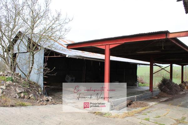 A VENDRE en EXCLUSIVITE à Mouchamps, Grange de 230 m2 env à réhabiliter entièrement + Hangar sur une parcelle de 1600 m2 env