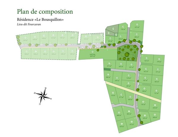 Terrain à bâtir de 547m².
