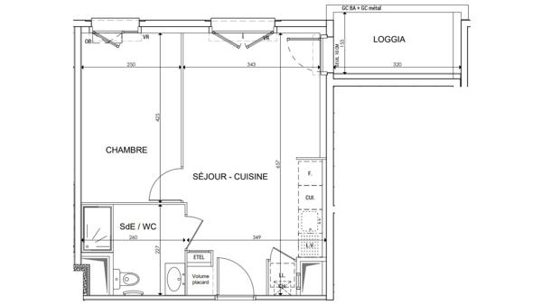 Appartement à vendre 2 pièces 37 m² Vichy