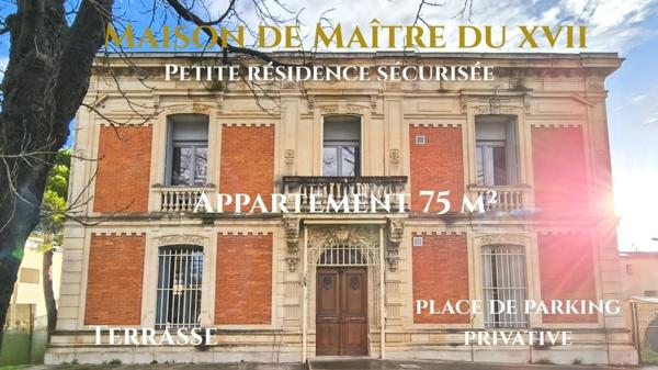 Appartement 3P en duplex dans maison de Maître + stationnement MARSILLARGUES (34)