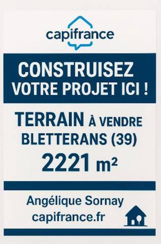 Terrain à vendre de 2 221 m² BLETTERANS (39)