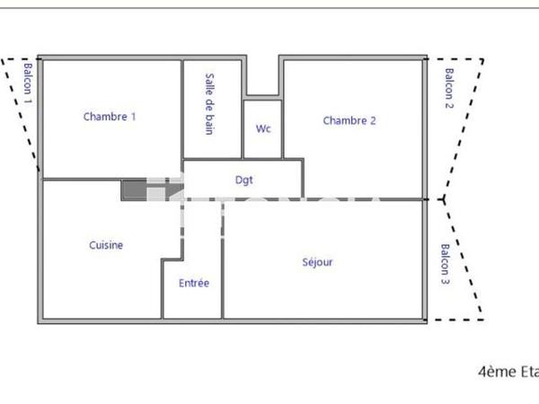 Location Appartement 3 pièces 57 m² - Pessac 33600