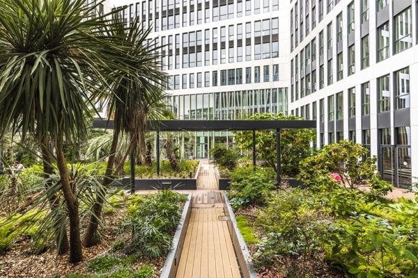 Bureaux rénovés avec jardin, à louer à Colombes