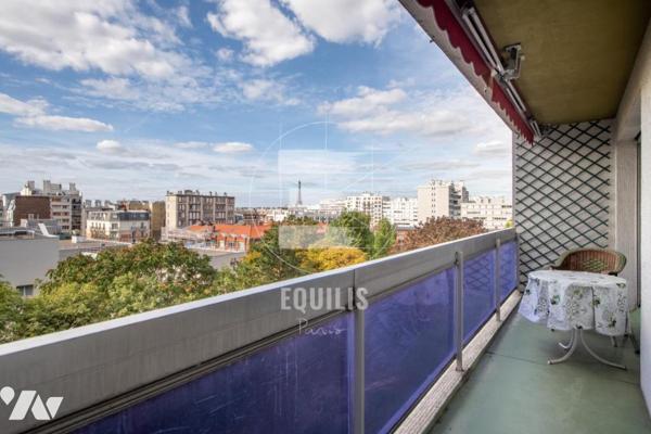 PARIS 15e – GEORGES-BRASSENS – 5 PIÈCES – 100,70 M² – 3 CHAMBRES – 2 BALCONS – VUE TOUR EIFFEL