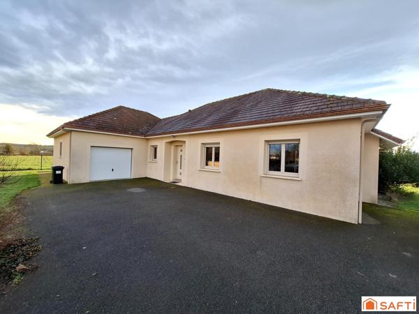 Maison de plain-pied 115m2, 3 chambres, vue Pyrénées