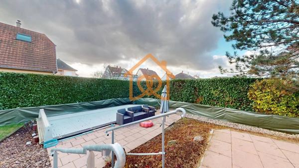 En exclusivité Jolie Maison de 150m² au sol à HOLTZHEIM avec piscine chauffée, climatisation sur 7 ares de terrain