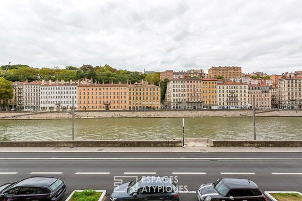 Appartement familial avec vue dégagée sur la Saône – Quartier Saint-Paul, Vieux-Lyon
