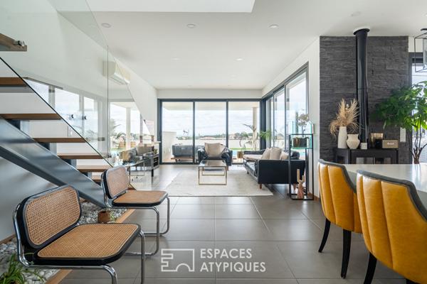 Vue Mer et Lignes Contemporaines