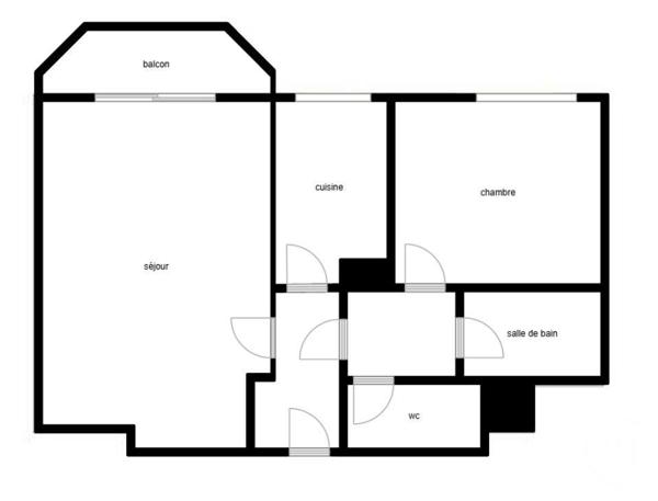Appartement F2 à vendre  2 pièces - 51,31 m2 PARIS - 75013