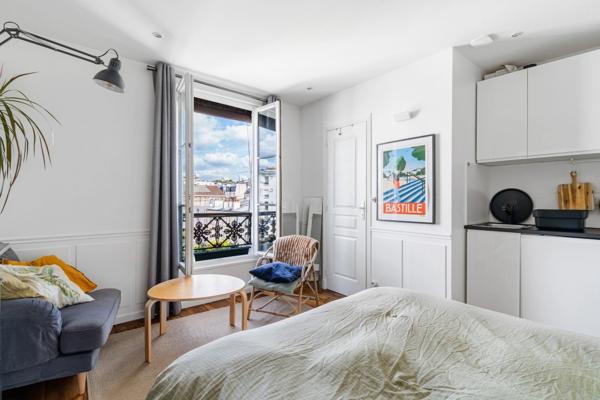 PARIS (75012) – PICPUS/NATION - STUDIO – 17M2 – TRÈS CALME – TRÈS LUMINEUX – DERNIER ÉTAGE - VUE DÉGAGÉE SUR COUR ARBORÉE – GARDIEN