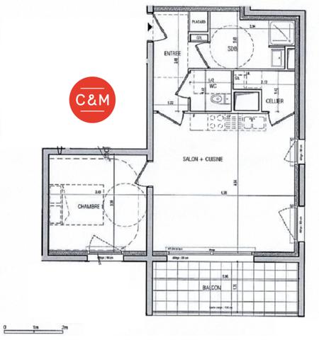 44400 REZE REZE JAGUERE - Appartement 2 pièces 50 m²