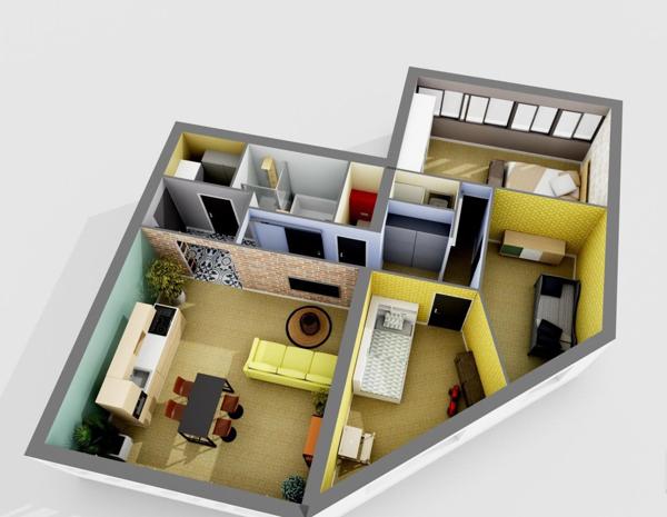 Appartement 4 pièces - 79 m² Exclusivité efficity