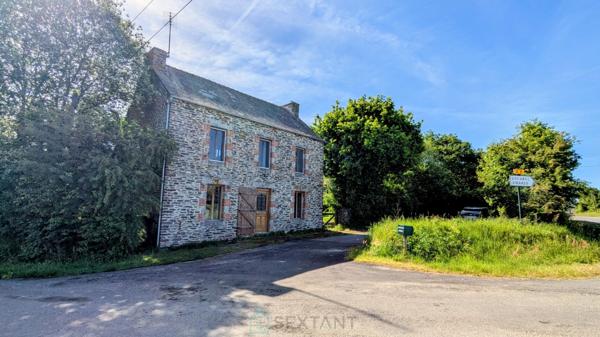 Maison en pierres avec jardin, verger et terrain