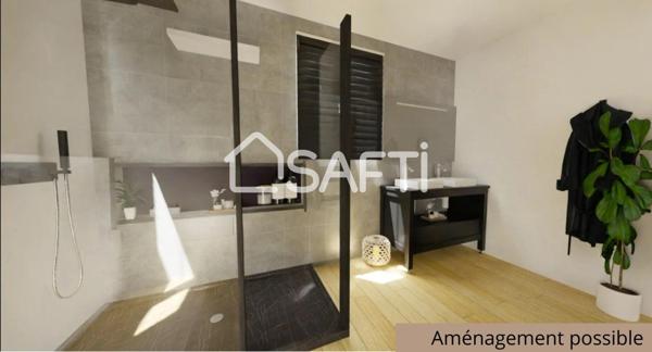 Maison 5 chambres avec terrain clos